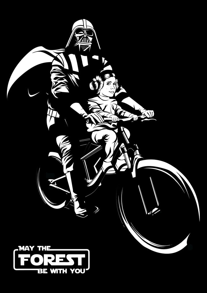 CHILD LEIA and Darth Mac Ride - Short Sleeve T-Shirts